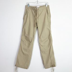 Y2K Gap Low Rise Drawstring Cargo Pants Tan Size 4